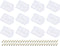uxcell 12 Pcs 90 Degree Plastic Corner Braces, 20x42x20mm Shelf Right Angle