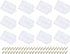 uxcell 12 Pcs 90 Degree Plastic Corner Braces, 20x42x20mm Shelf Right Angle