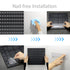 Pegboard Combination Kit for Wall Organizer, 4 Pieces Black Pegboards with 14 Accessories for Kitchen, Bedroom, Office