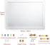 White Bulletin Board Cork Boards with Felt, 15"x11" Small Display Pin Board Vision Board for Walls, Jewelry, Notes, Collection, Photos, Office, Wood Framed(White) & Felt(White), 1pc by origreen