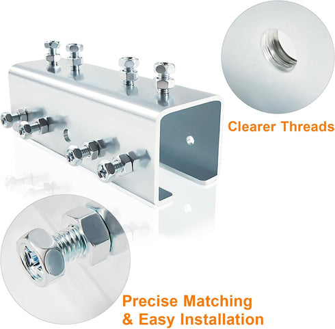 U Shaped Strut Channel Connector Extend Bracket, Versatile Splice Extender Joiner for Unistrut Mounting