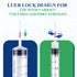 100Pcs 18G 1.5 Inch (38MM) Luer Lock Needle for Measuring, Refilling Ink, Industrial and Crafts Individually Packed