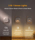 Dimmable 1-50lm 4 Pack Lyridz Plug in Night Light with Motion Sensor and Dusk to Dawn Sensor, Warm Nightlight