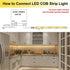 24V 3000K 16.4ft 4000Lm CRI>90 480LEDs/M TOPAI COB LED Strip Warm White Outdoor Waterproof Super Bright Self Adhesive