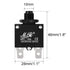 uxcell 2Pcs Thermal Overload Protector AC 125/250V 18A Push Button Reset Circuit Breaker