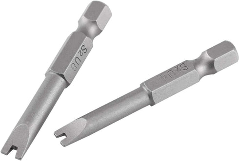 U Shaped Screwdriver Bit Set, 5 Pcs S2 Alloy Steel 50mm Length, 1/4" Hex Shank