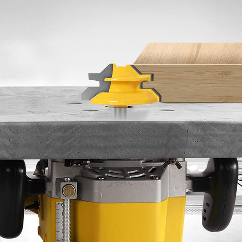 45 Degree Lock Miter Router Bit, 1/4 Inch Shank Woodworking Tools Joint Router Bits (1/4inch Shank, 1-1/2")