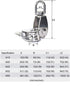 2PCS Lifting Single Pulley - Stainless Steel Heavy Duty Swivel Rope Pulley Block M15
