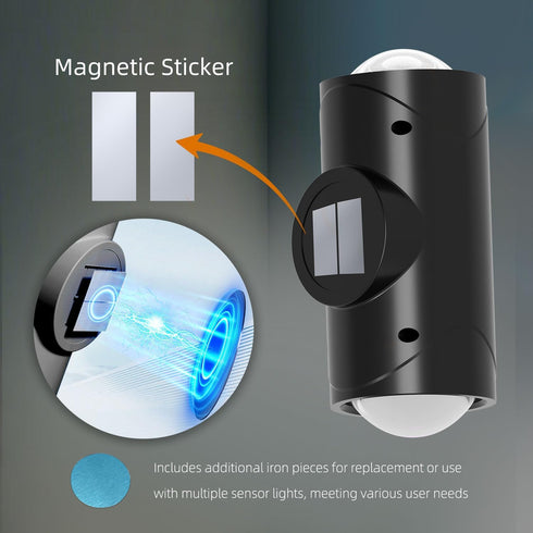 NINE SQUARE EGOU 7 1500mAh LED Wireless Wall Sconce with Colors Changing, Motion Sensor Light Indoor, Rechargeable