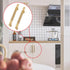 2 Pcs Cabinet Handles: Gold Drawer Pulls for Kitchen Cupboards and Chest of Drawers