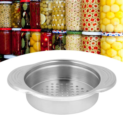 goodstumbler 304 11.5x9.2x2.5cm Stainless Steel Can Drainer Food Strainer Tuna Oil Squeezer Ergonomic Quick Drain Water