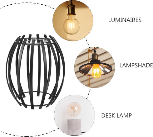 6.29X5.51X5.51 Inch GANAZONO Geometric Pendant Light Shade Hollowed Metal Lampshade Modern Hanging Lampshade Cover