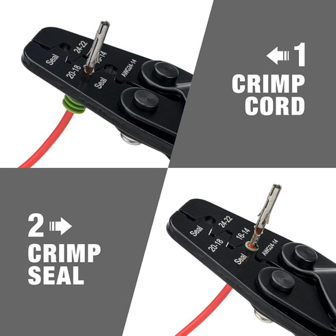 iCrimp Delphi Weather Pack Crimper, Metri Pack Crimping Tool for Sealed Weatherproof Automotive Electrical Connectors