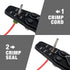 iCrimp Delphi Weather Pack Crimper, Metri Pack Crimping Tool for Sealed Weatherproof Automotive Electrical Connectors