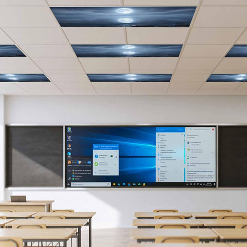 Yukro 3 Pack Night Ocean Fluorescent Light Covers for Ceiling Lights Natural Scenery Moonlight Sparkling Water Magnetic