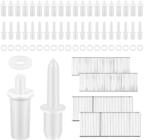 CQDAXUMY 220Pcs Plantation Shutter Repair Kit, Spring Loaded Plantation Shutters Pins, 0.75" &