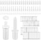 CQDAXUMY 220Pcs Plantation Shutter Repair Kit, Spring Loaded Plantation Shutters Pins, 0.75" &