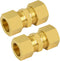 MuHize Brass Compression Tube Fitting, 5/8" OD Compression Union Connector for Industrial Use
