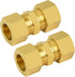 MuHize Brass Compression Tube Fitting, 5/8" OD Compression Union Connector for Industrial Use