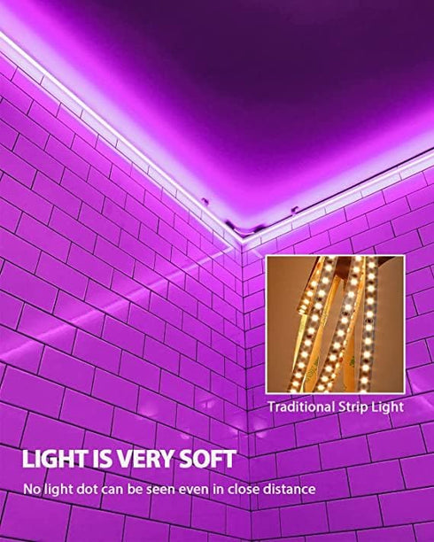 24V 600 GUPUP Neon Light Strip, DC LEDs, Neon Rope Lights,Bright Purple Strip Lighting