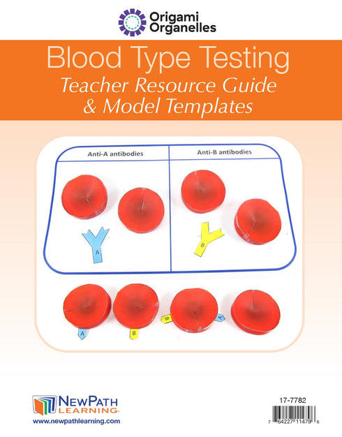 3D (24-7782) NewPath Blood Type Testing Paper Model Making Kit - Individual Student Edition
