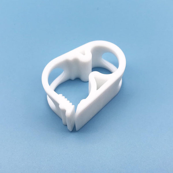 50pc Pack High Temperature Resistant PBT Plastic Tubing Clamps, Flow Control Hose Clamp Tube for Laboratory
