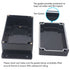 Junction Box - Zulkit Waterproof Dustproof IP65 ABS Universal Electrical Boxes Enclosure with Fixed Ear, Black 6.30 x