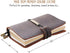 Refillable Handmade Leather Travelers Notebook - Small Size 5.2" x 4" Inches, Coffee