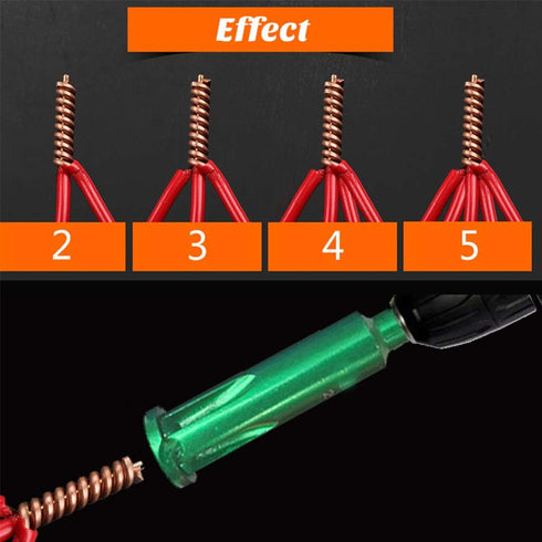 Wire Twisting Tool, Auto Manual Wire Stripper and Twister for Power Drill Drivers, Green