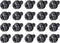 uxcell M5 x 10mm Carbon Steel Phillips Pan Head Machine Screws Bolts with Spring Washer & Plain Washers, 20pcs