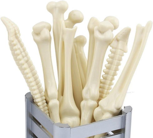 MagicW Creative Novelty Bone Shape Ballpoint Pens, Finger Pen, Nurse Doctor Stationery Gift, Pack of 5