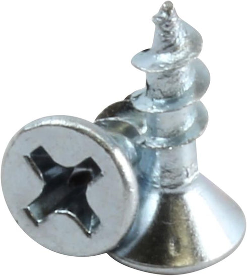 Rok Hardware 100 Pack #6 x 1/2" Coarse Thread Phillips Flat Head Wood Screws - Zinc MDF