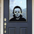 Michael Myers Halloween Holiday Decals, Funny Horror Living Room Sticker for Door, Window, Mirror Vinyl Art