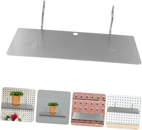 PRETYZOOM Pegboard Shelves Wall Peg Board Kit Tool Organizer Accessories Storage Construction Workbench Craft Room