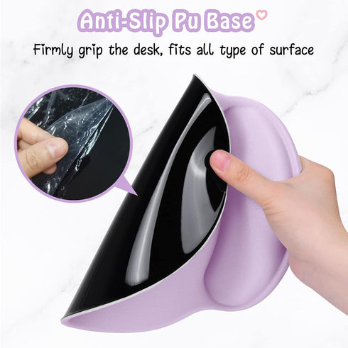 Ergonomic Mouse Pad with Wrist Rest Support, Gel Mouse Pads with Non-Slip Base, Memory Foam Mousepad for Laptop,