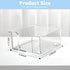 Clear Acrylic Sticky Note Holder - Notepad Holder for 3" x 3" Sticky Note Storage, Classroom and Office Organizer