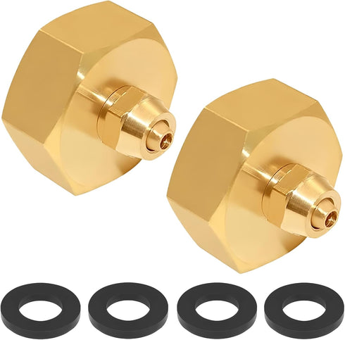 COSVMUF US Standard Faucet Adapter, 3/4'' to 1/4'' Hose Adapter, Convert 3/4" Female