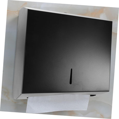 Stainless Steel Bathroom Tissue Holder Paper Towel Dispenser with Strong Adhesive for Home Hotel Toilet Wall Mount Hand