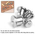 16Pcs Dowel Pin Centers Drilling Tool Set, Steel Doweling Centering Pins for Woodworking Accessories