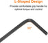 20pcs Hex Key Wrench Set, 5/64" L-Shape Hexagon SAE Wrenches, Chrome Vanadium Steel