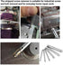 Steel Broken Head Taps Extractor Set, 6 Pcs Screw Remover for Everyday Home Repair Work