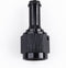 Black Aluminum Straight Female AN6 to 3/8" Swivel Hose Barb Fitting, 6AN to 3/8 Inch Barb