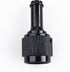 Black Aluminum Straight Female AN6 to 3/8" Swivel Hose Barb Fitting, 6AN to 3/8 Inch Barb