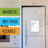 Dry Erase Small Magnetic To Do List White Board A5 for Fridge, Lined Dry Erase Todo List, Daily Planner