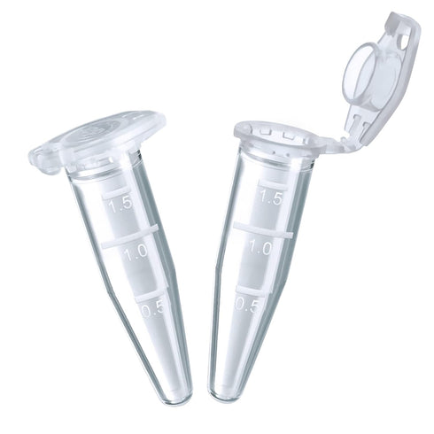 1.5ml Sterile Microcentrifuge Tubes with Safe-Lock Cap, Pack of 500, Conical Bottom Centrifuge Tubes