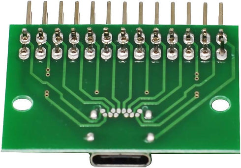 WLGQ 3.1 2.54mm USB Type-C Test Board with PCB Test Socket | Pitch Header | USB-C Motherboard Diagnostic Tool