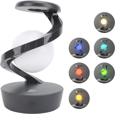 SUNGOOYUE Levitation Table Lamp, Smart Control Night Light Rotating Floating RGB Color Changing Desk Lamp for Room