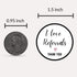 Mobiusea Creation I Love Referrals Stickers Roll | Thank You | 1.5 inch | Waterproof | 500 Labels for Realtor Supplies,