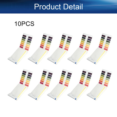 Bettomshin 10 Packs of 800 Strips pH 1-14 Test Paper, 80Pcs Per Pack for Garden and Soil Testing