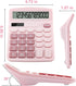 Office Desk Calculator, Cute Pink Calculator for Kids, Basic Desktop Calculator with Big Button Large Display